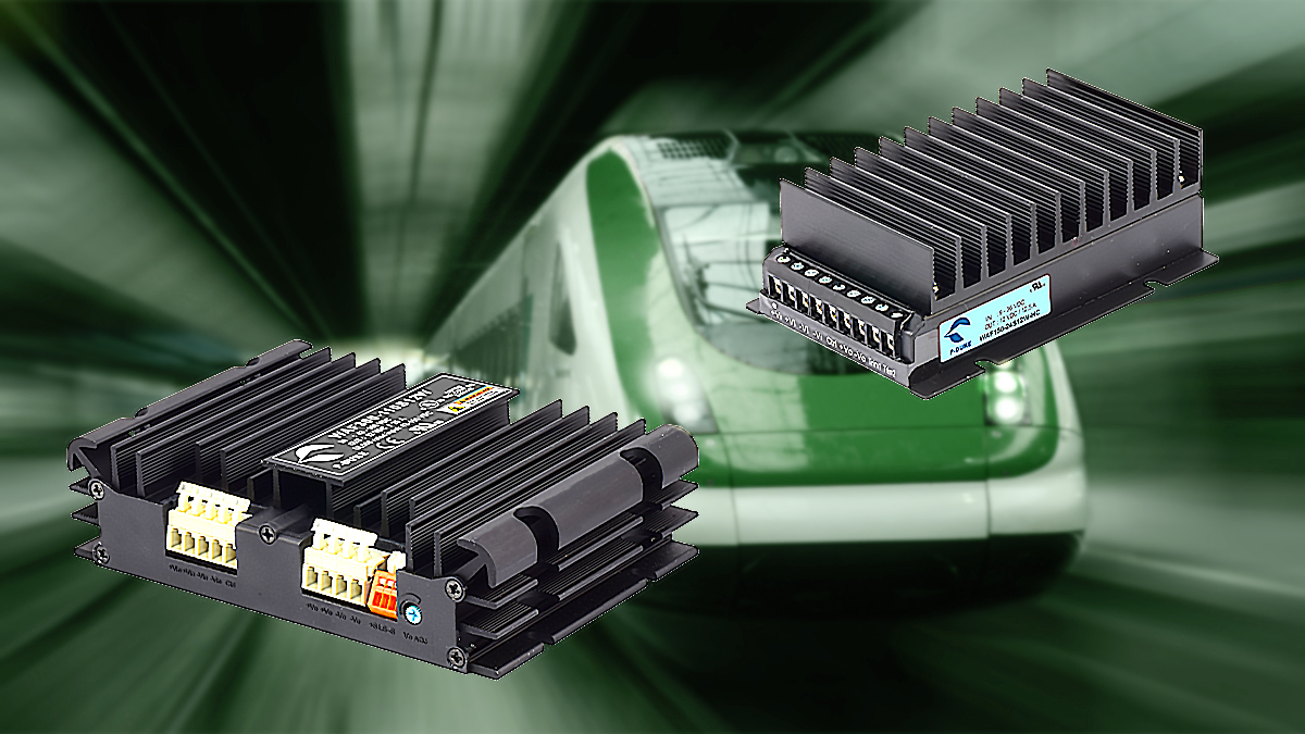 150W and 300W DC-DC Converters offer Complete EN50155 Solution for Rail Applications with Inbuilt Filtering